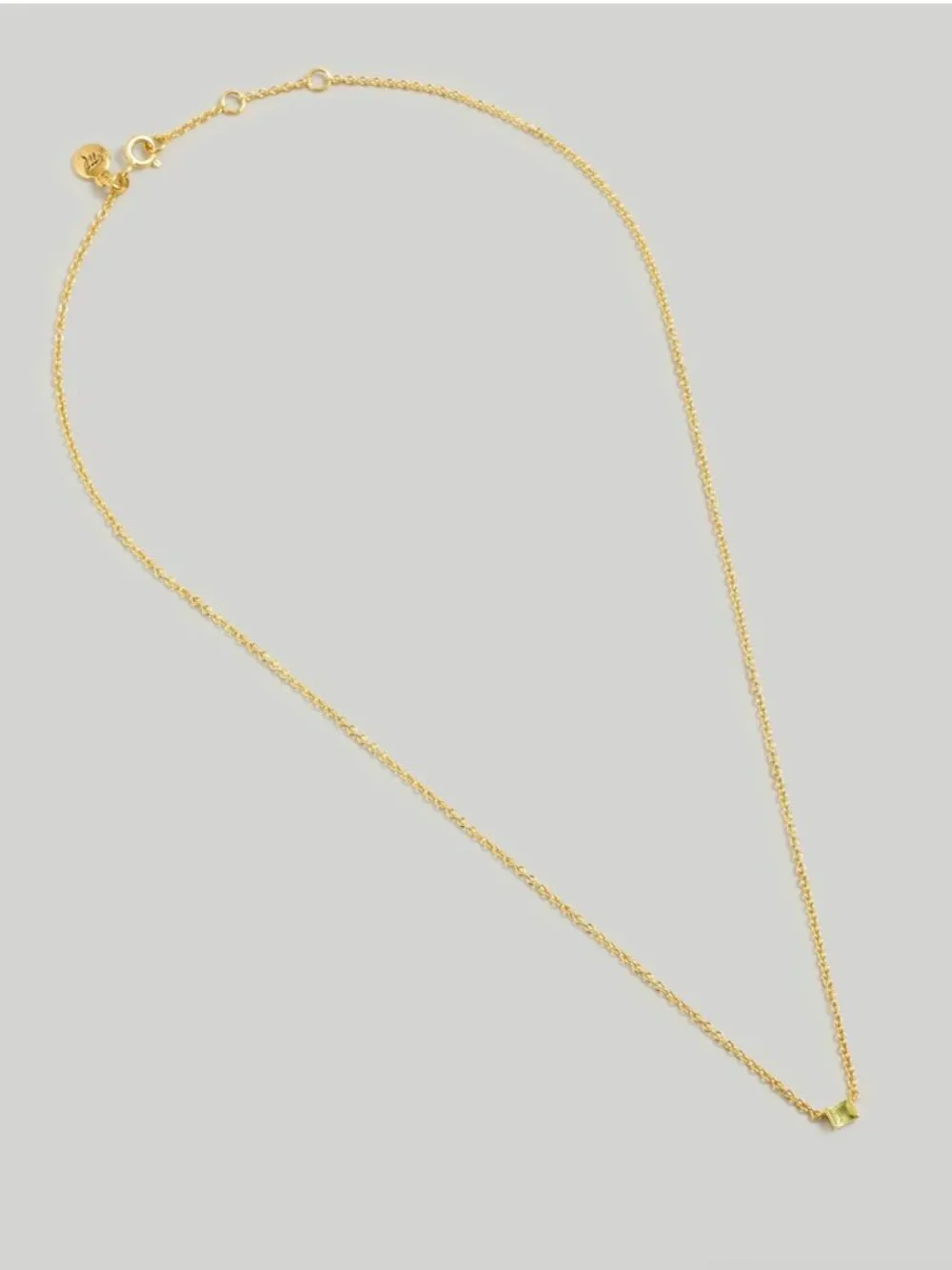 Madewell Demi-Fine Birthstone Chain Necklace - Picture 2 of 3